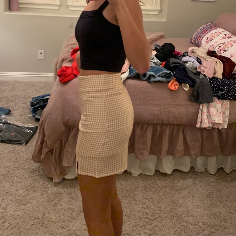 Yellow Plaid skirt!!